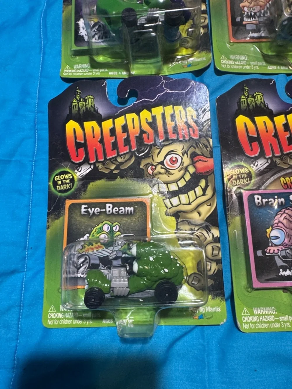 Collectible Mini Vehicles - Assorted Green & Pink six “evil” creepers
